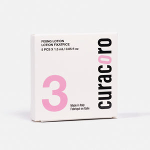 Fixing Lotion Box Over White Background