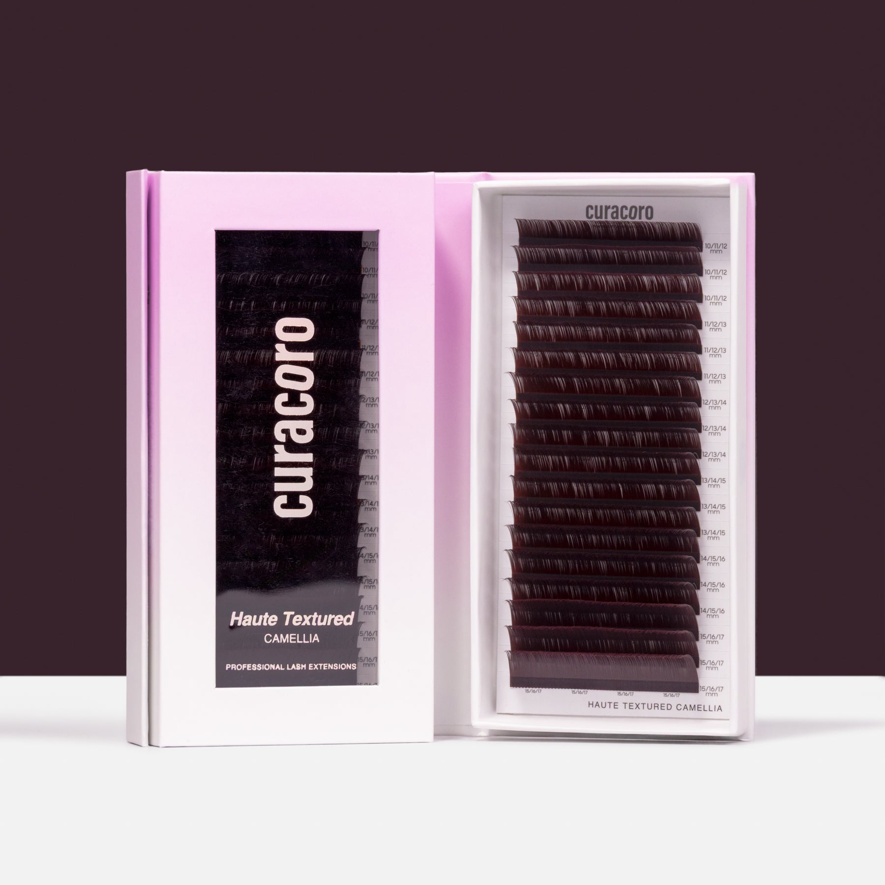 Haute Textured Cashmere Camellia Lashes 0.07 - Wine Berry Brown (Cashmere material)