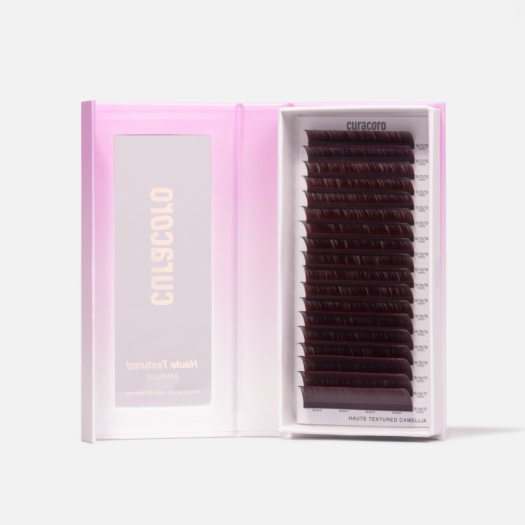 Haute Textured Cashmere Camellia Lashes 0.07 - Wine Berry Brown (Cashmere material)