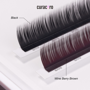 Haute Textured Cashmere Camellia Lashes 0.07 - Wine Berry Brown (Cashmere material)