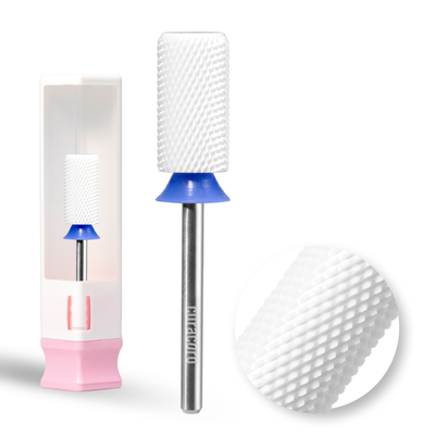 Ceramic Nail Drill Bit - Large Barrel Bits - Chamfer - Medium 3/32"