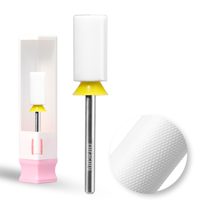 Ceramic Nail Drill Bit - Large Barrel Bits - Chamfer - Extra Fine 3/32"