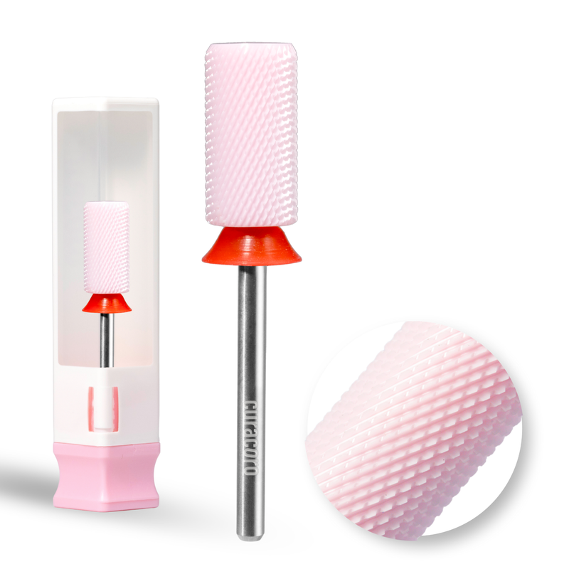 Ceramic Nail Drill Bit - Large Barrel Bit – Chamfer - Fine 3/32"