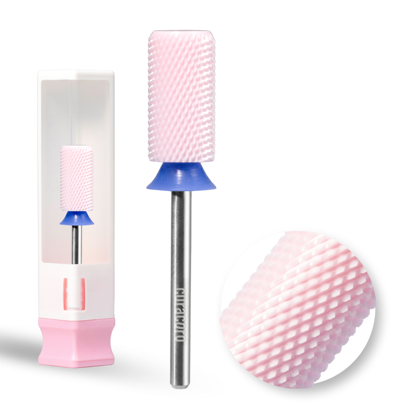 Ceramic Nail Drill Bit - Large Barrel Bits - Chamfer - Medium 3/32"