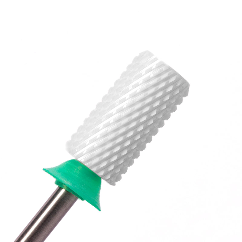 Ceramic Nail Drill Bit - Large Barrel Bits - Chamfer - Coarse 3/32"