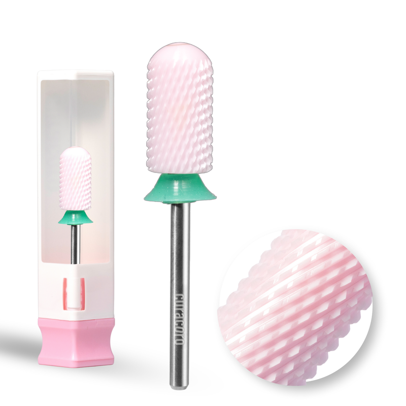 Ceramic Nail Drill Bit - Large Barrel Smooth Top Bit – Coarse 3/32"