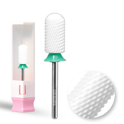 Ceramic Nail Drill Bit - Large Barrel Smooth Top Bit – Coarse 3/32"