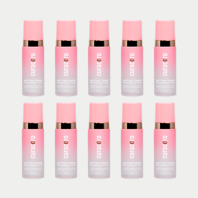 Bundle 10 x Curacoro Lash Foam Bath 60ml (Rose Scented)
