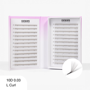 LashFolio Promade Fans 10D 0.03 - L Curl (480 fans)