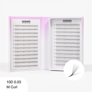 LashFolio Promade Fans 10D 0.03 - M Curl (480 fans)