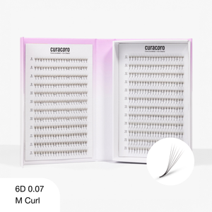 LashFolio Promade Fans 6D 0.07 - M Curl (504 fans)