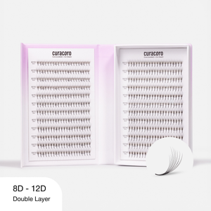 Pestañas estrechas de doble capa LashFolio