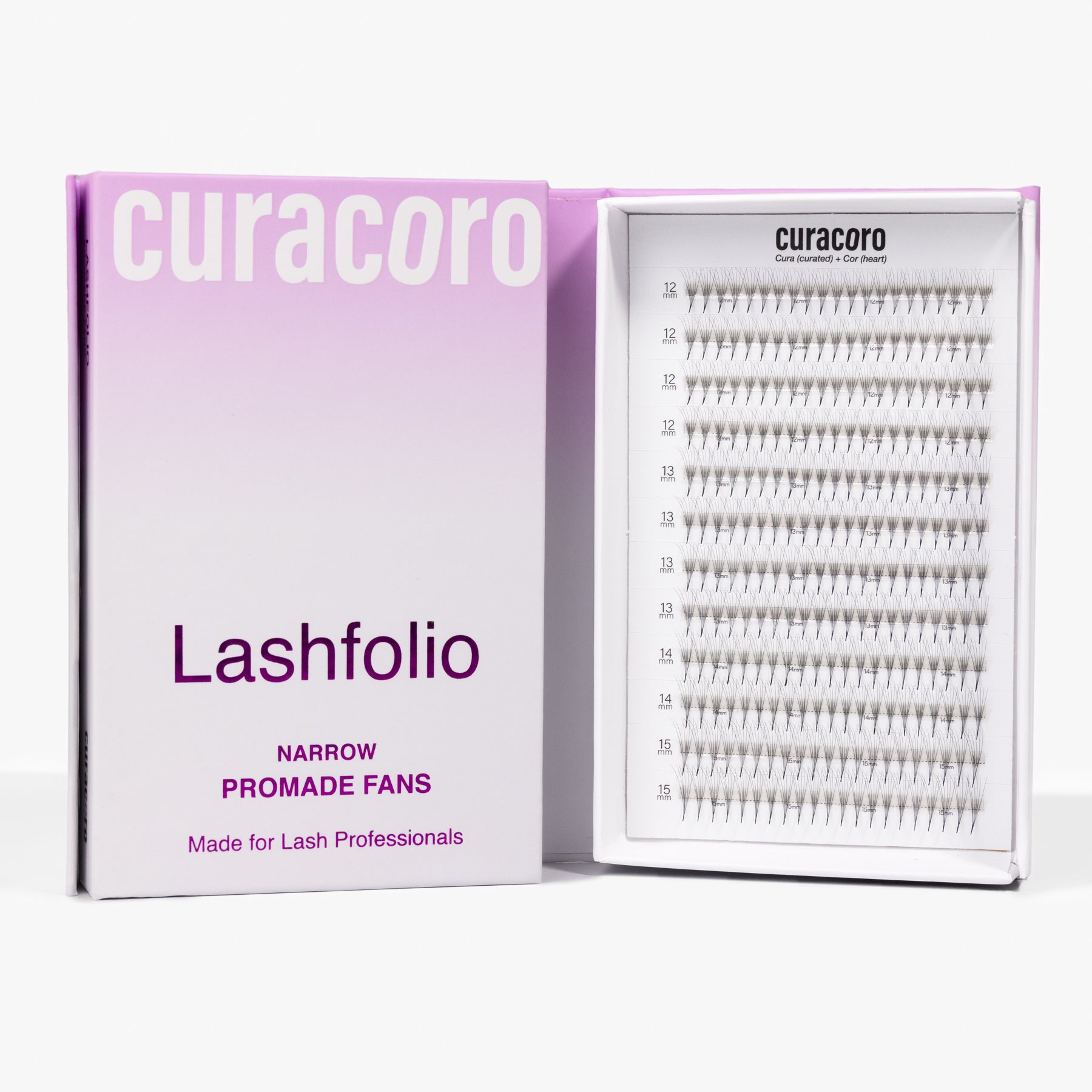 LashFolio Narrow Promade Fans 16D 0.03 (312 fans)