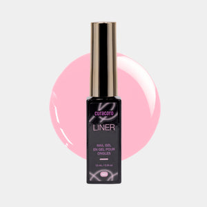 Twilight Glow Collection – Liner Nail Gel N01 Bottle & Drop Over Light Background