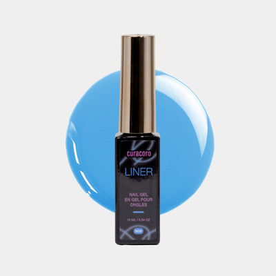 Midnight Glow Collection – Liner Nail Gel N09 Bottle & Drop Over Light Background