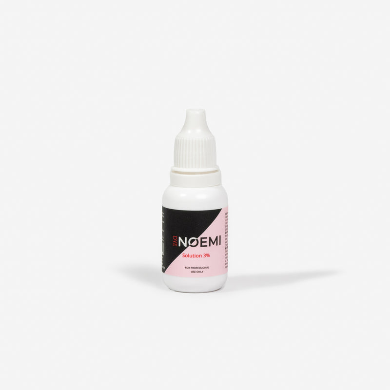 Noemi Solution 3% Bottle Over White Background