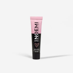 Noemi Hybrid Brow & Lash Dye - Dark Brown Bottle Over White Background
