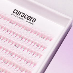 Abanicos estrechos de Promade de Lashfolio en color rosa
