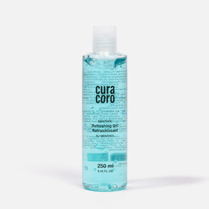 Post Wax Gel Menthol Bottle Over White Background