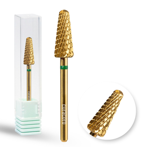 Nail Drill Bit – Slim Cone Cross Spiral Cut (Coarse) 3/32"