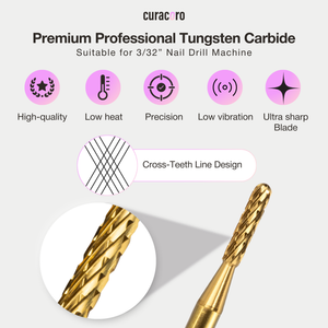 Cuticle Nail Drill Bit - Small Round Barrel 3/32" (C/M/F/XF)