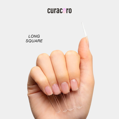 Soft Gel Nail Tips - Natural Square