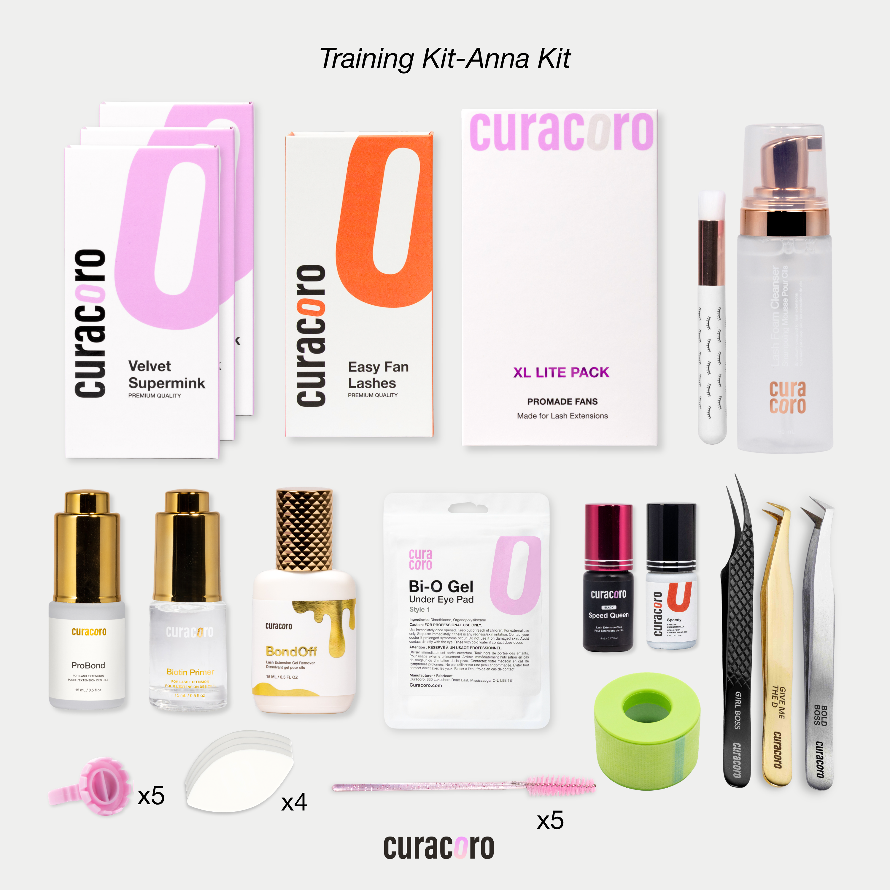 Volume and Mega Volume Eyelash Extension Training Kit - ANNA KIT (upgraded 2026 version)