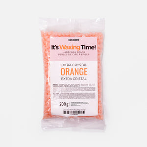 Wax Beans Bag 200g - Orange Over White Background
