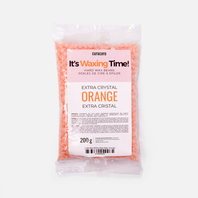 Wax Beans Bag 200g - Orange Over White Background