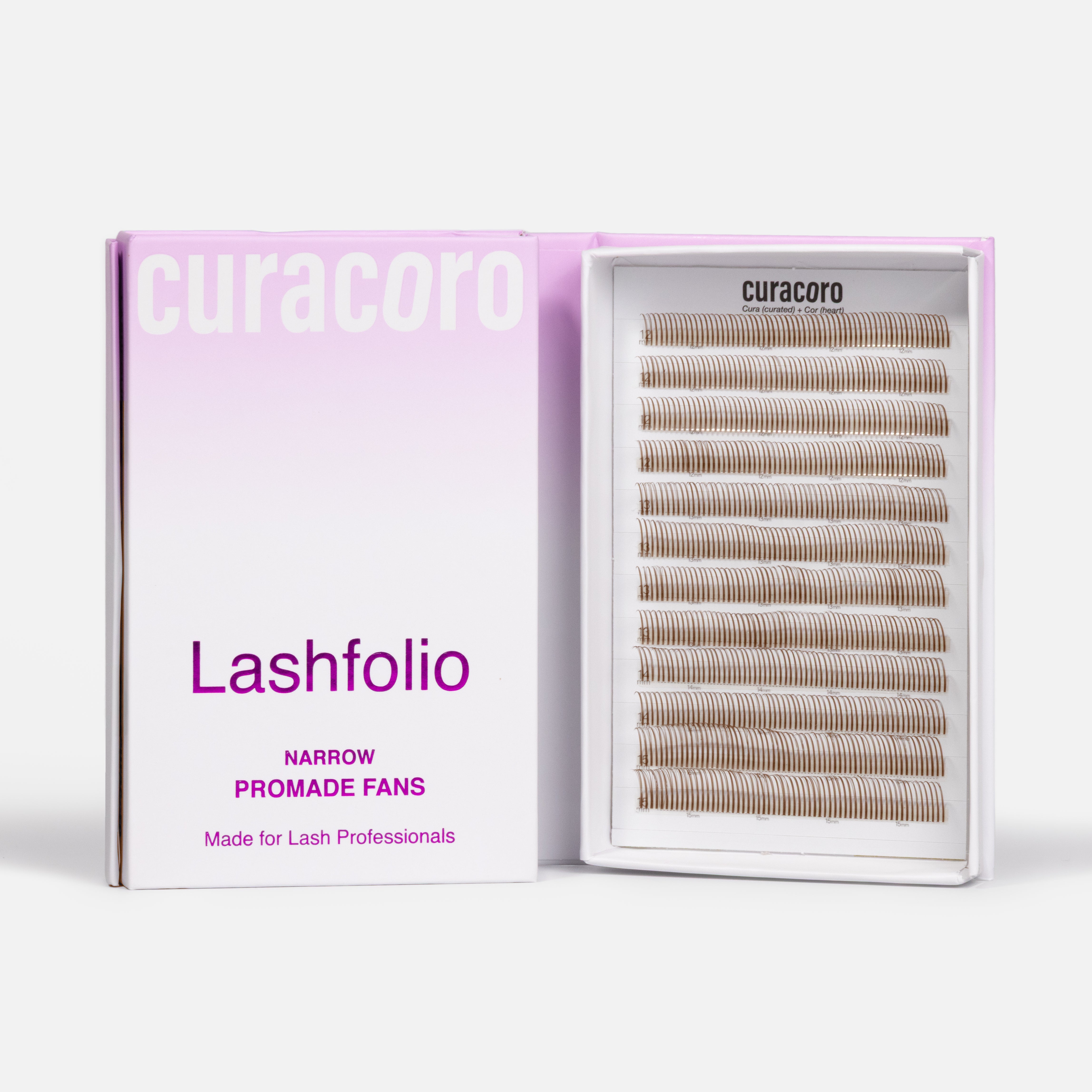 LashFolio Choco Brown Wet Promade 5D 0.07 (1440 fans)