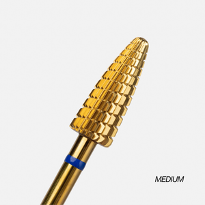 Nail Drill Bit - Wide Cone Cross Spiral Cut (Medium) 3/32"