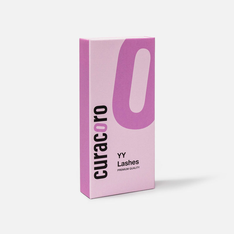 Narrow YY Lashes – Compact 2D Volume Fans for Hybrid & Classic Sets | Curacoro
