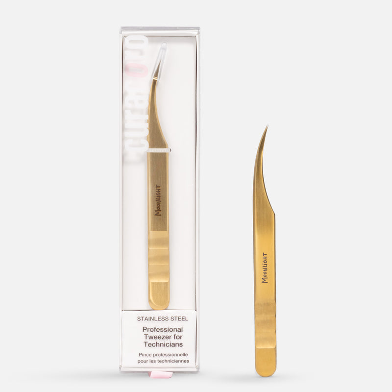 Moonlight Curve Isolation Tweezer – Precision Lash Tool | Curacoro
