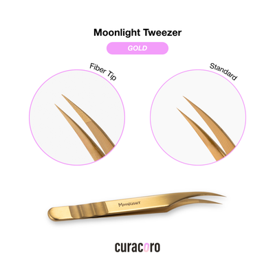 Moonlight Curve Isolation Tweezer – Precision Lash Tool | Curacoro