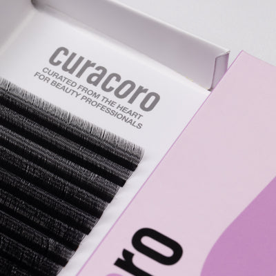 Narrow YY Lashes – Compact 2D Volume Fans for Hybrid & Classic Sets | Curacoro