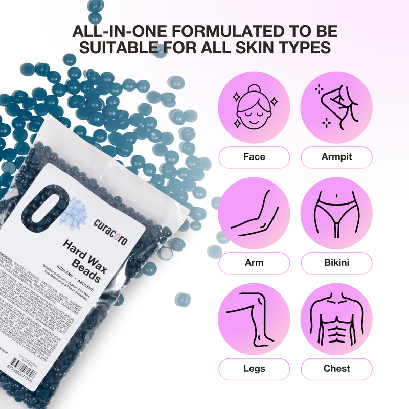 Curacoro Italian Hard Wax Beans - Pelables Primo - Azulene