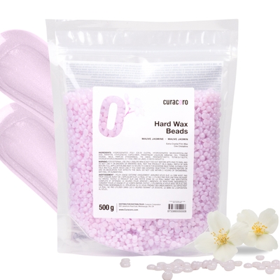 Curacoro Italian Hard Wax Beans - Extra Crystal - Mauve Jasmine (500g)