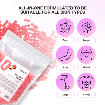 Curacoro Italian Hard Wax Beans - Multidirectional - Passion Fruit (500g)