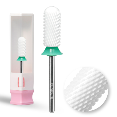 Ceramic Nail Drill Bit - Small Barrel Smooth Top Bit – Coarse 3/32"