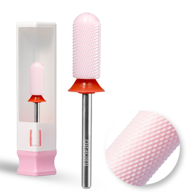 Ceramic Nail Drill Bit - Small Barrel Smooth Top Bit – Fine 3/32"