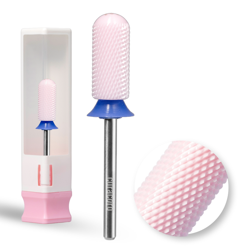 Ceramic Nail Drill Bit - Small Barrel Smooth Top Bit – Medium 3/32"