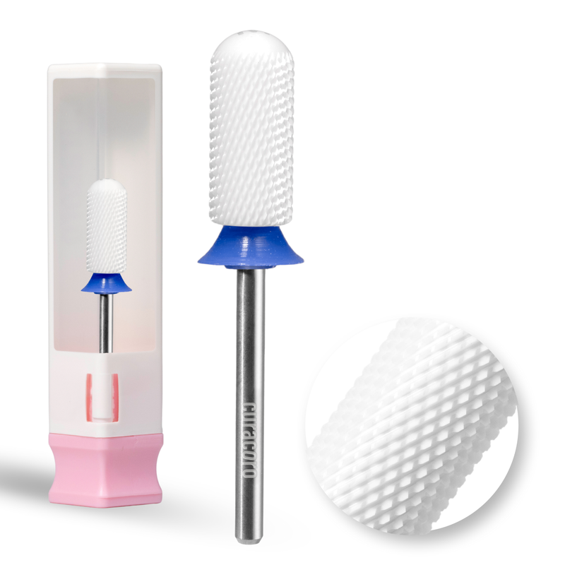 Ceramic Nail Drill Bit - Small Barrel Smooth Top Bit – Medium 3/32"