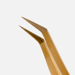 Soleil 50° Short Tip Tweezer – Firm Lash Control | Curacoro