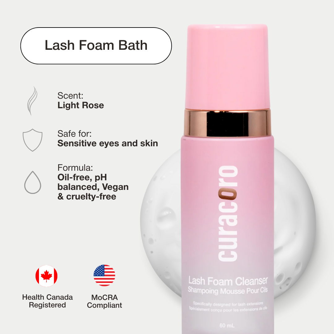 Curacoro Lash Foam Bath 60ml (Rose Scented)