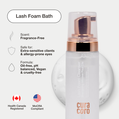 Curacoro Lash Foam Bath 60ml (Unscented)