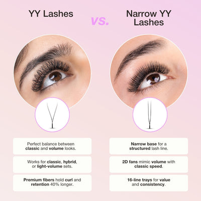 Narrow YY Lashes (U-shaped YY lashes)