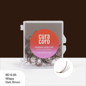 Los abanicos de color marrón oscuro Wispy Promade pierden 9D 0,05