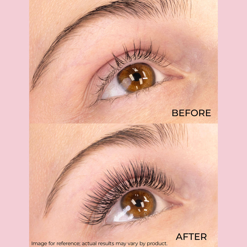 Flat Classic Lashes Model Before And After