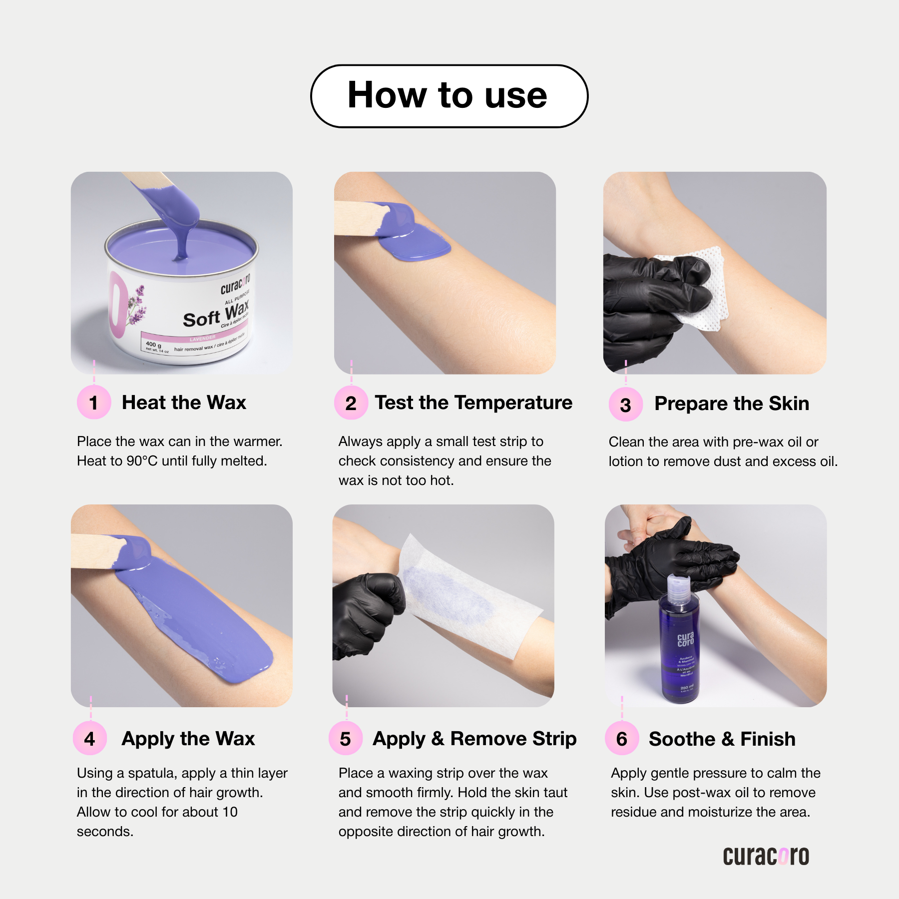 Non-Woven Wax Strips (3"x8") – 100 pcs