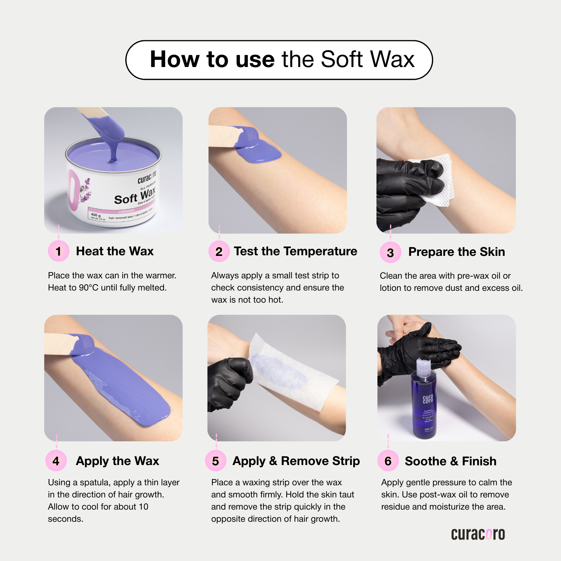 Curacoro Soft Wax – Zinc Oxide (400g/14oz)